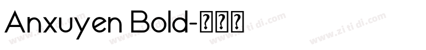Anxuyen Bold字体转换